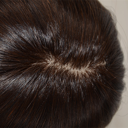 Toupee hair for women,female toupee  human hair natural color hidden knots silk base toupee in stock.HN190